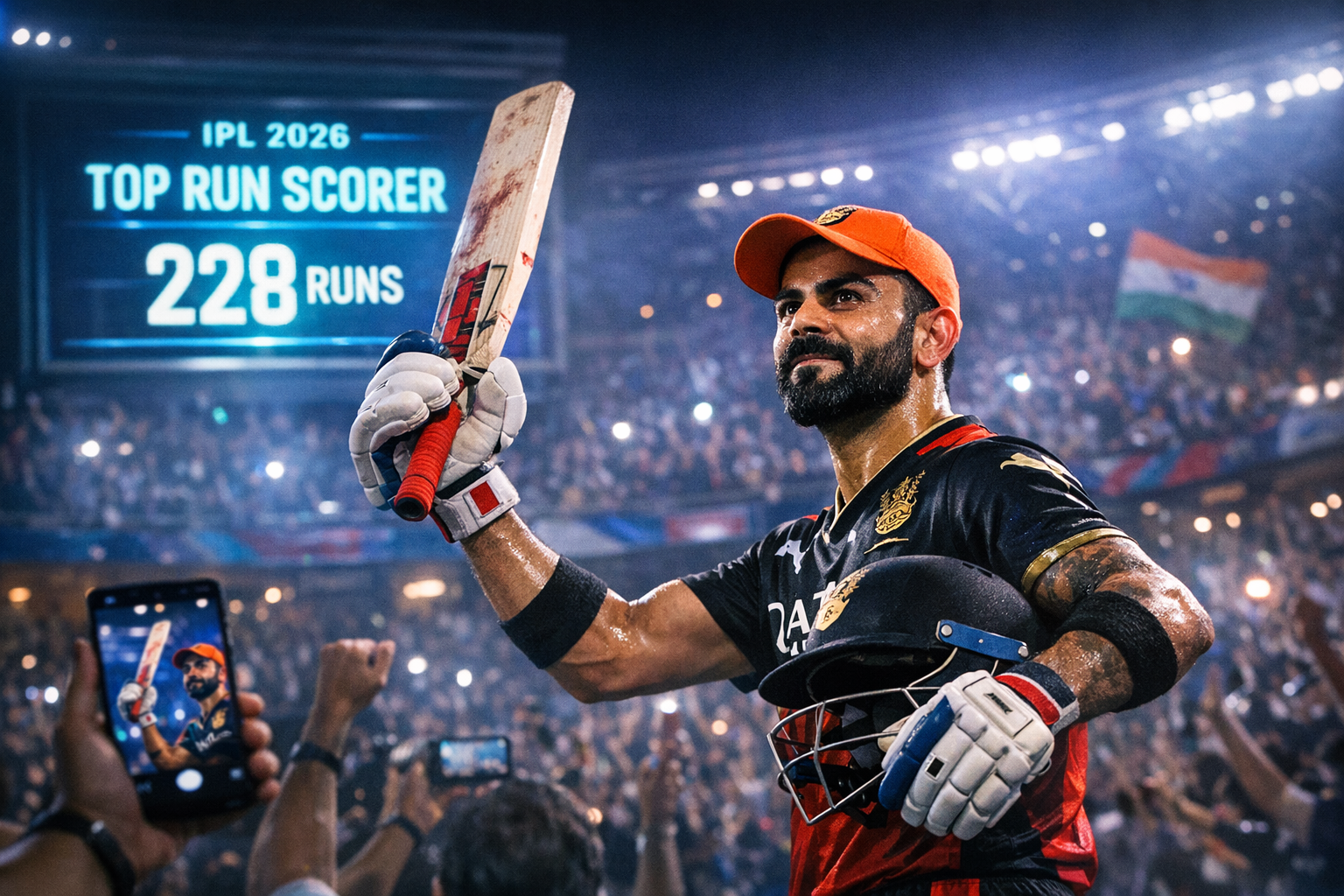 Virat Kohli Reclaims Top Run-Scorer Lead in IPL 2026 with 49-Run Knock